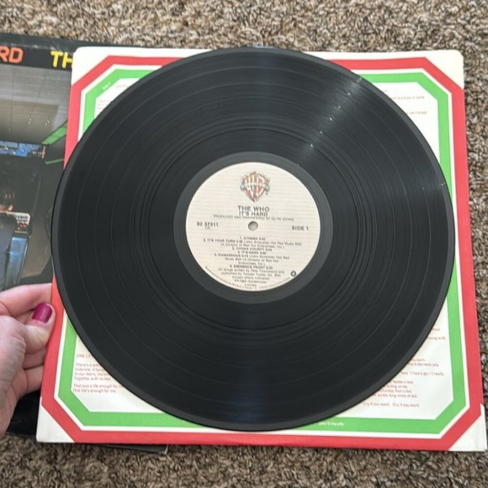 The Who It's Hard Vinyl Record 1982 Vintage - Picture 3 of 3